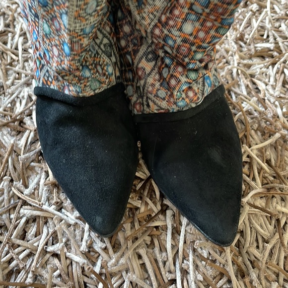 ISABEL MARANT Suede Printed Boots - Picture 6 of 12